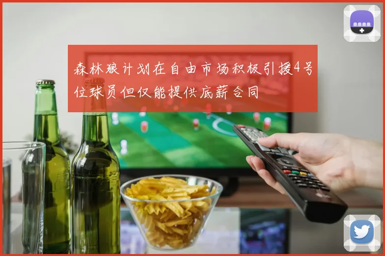 森林狼计划在自由市场积极引援4号位球员但仅能提供底薪合同